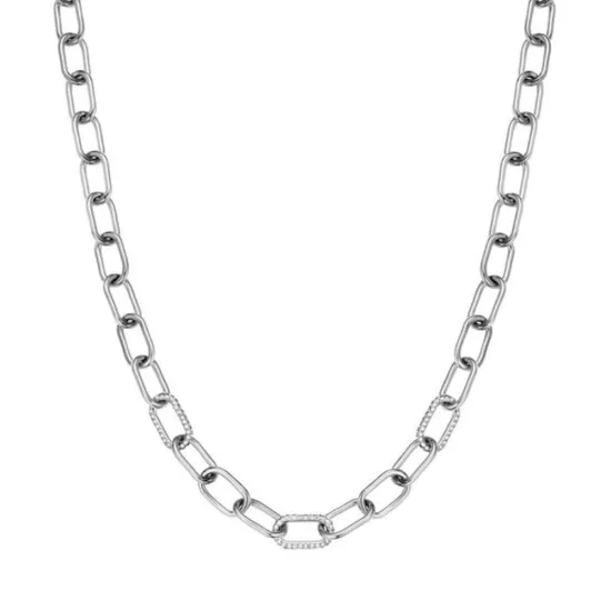 BERING Arctic Symphony Halskette Edelstahl silberfarben mit Zirkonias 450-17-450