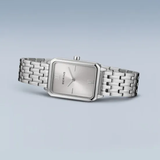 BERING Classic Damenuhr silberfarben eckig 17423-700