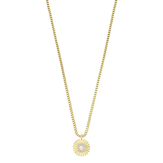 BERING Halskette Edelstahl goldfarben mit Anhänger Sonne 45 cm 465-259-450