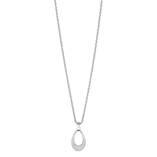 BERING Halskette Edelstahl silberfarben Arctic Pave 50 cm 457-17-500