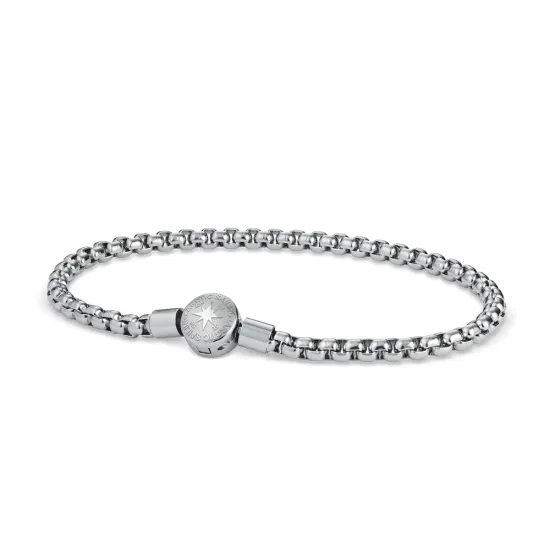 BERING Herrenarmband Edelstahl silberfarben glänzend 18 cm 638-10-180