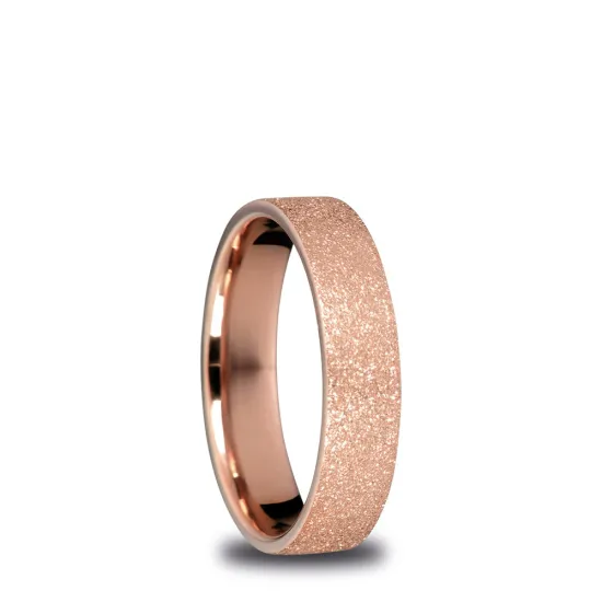 BERING Innenring breit Edelstahl rosegoldfarben beschichtet Sparkling Effekt Gr. 63 557-39-82
