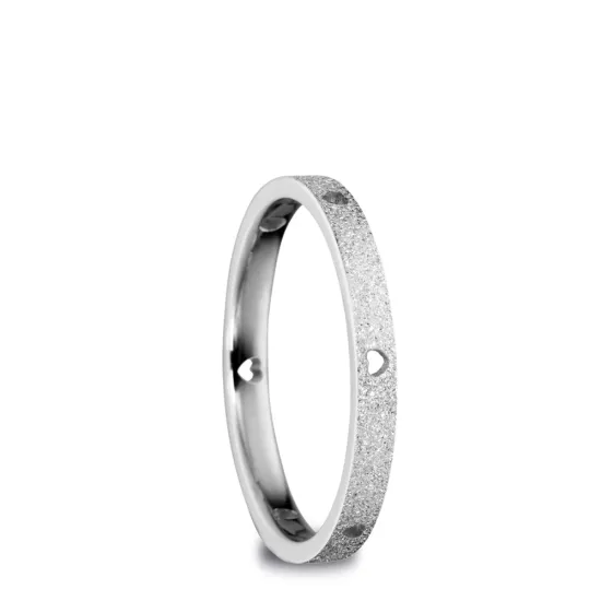 BERING Innenring schmal Edelstahl silberfarben Sparkling Effekt Gr.65 558-19-91