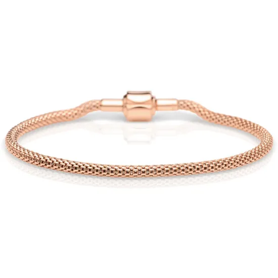 BERING Milanaise Armband Arctic Symphony roségoldfarben 17 cm 613-30-170