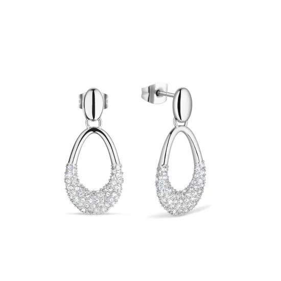 BERING Ohrstecker Arctic Pave hängend silberfarben glänzend 757-17-05