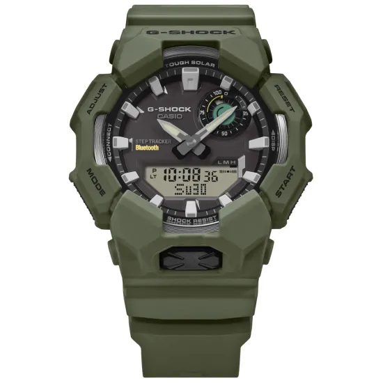 Casio G-SHOCK Armbanduhr Bluetooth Solar analog digital olivegrün GA-B010-3AER