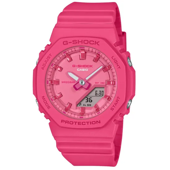 Casio G-SHOCK Damenuhr analog digital Classic pink Resinband GMA-P2100PP-4AER