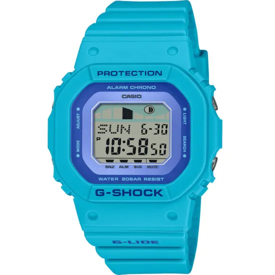 Casio G-Shock G-Lide Armbanduhr blau mit Resinband GLX-S5610-2ER