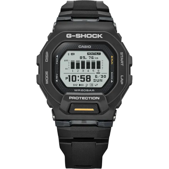 Casio G-SHOCK G-Squad Bluetooth Armbanduhr schwarz GBD-200-1A1ER
