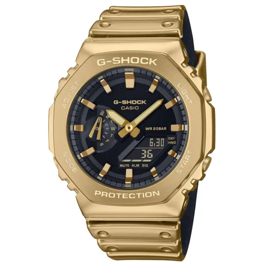 Casio G-Shock G-Steel Armbanduhr analog digital goldfarben GM-2100YMG-9AER