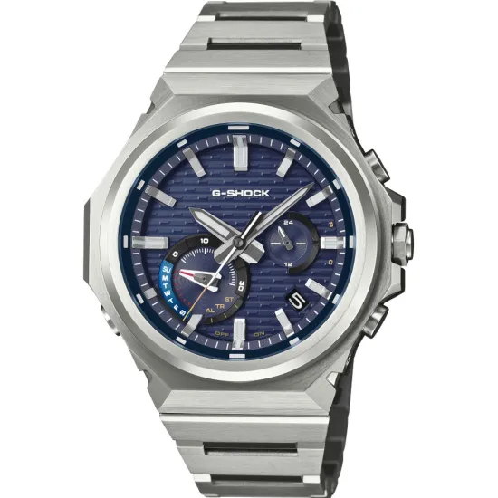 Casio G-Shock G-Steel Solaruhr Bluetooth silberfarben blau GST-B1000D-2AER
