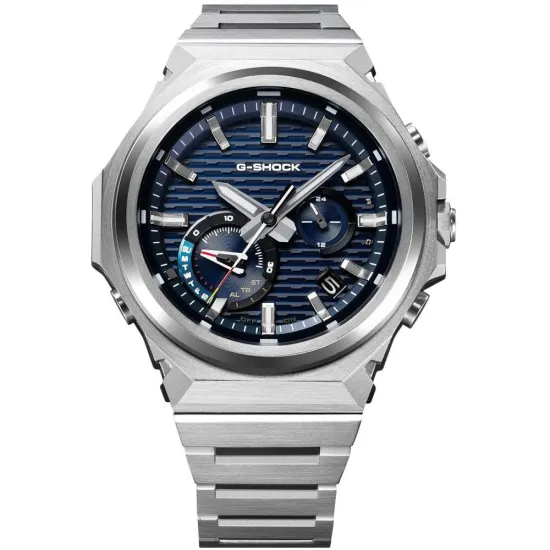 Casio G-Shock G-Steel Solaruhr Bluetooth silberfarben blau GST-B1000D-2AER