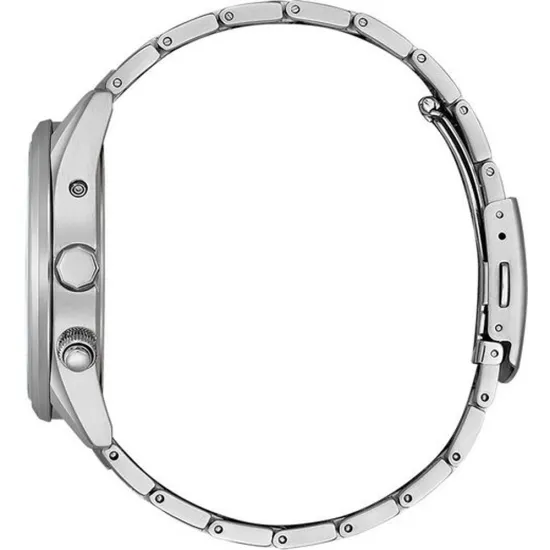 Citizen Herrenuhr Funk Eco Drive Edelstahl Zifferblatt grün CB0270-87L