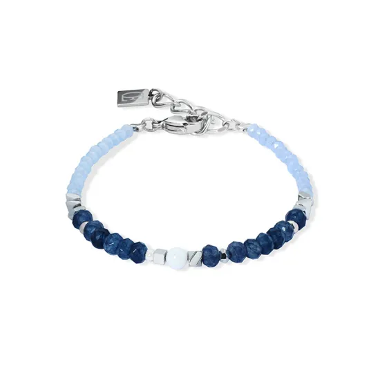 Coeur de Lion Armband Crystal Pearls Edelstahl blau 2036/30-0717
