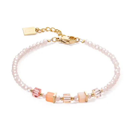 Coeur de Lion Armband Edelstahl goldfarben apricot 4357/30-0230