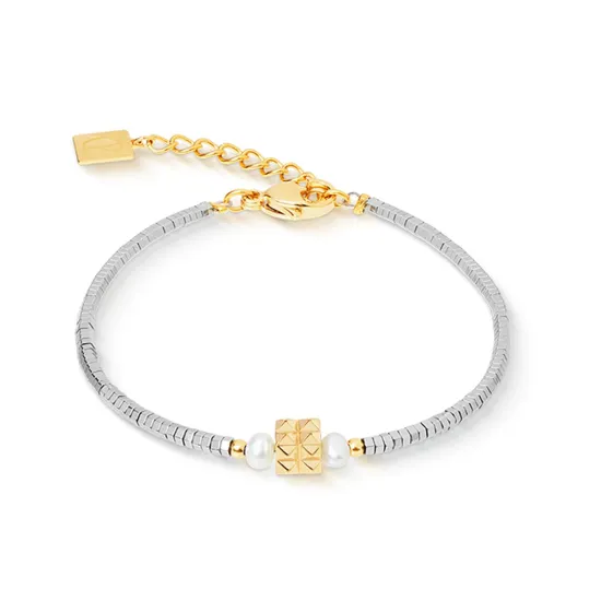 Coeur de Lion Armband Edge Grace silberfarben goldfarben Pearl Edition 1138/30-1716