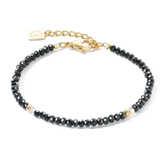 Coeur de Lion Armband Little Twinkle goldfarben schwarz 2033/30-1300