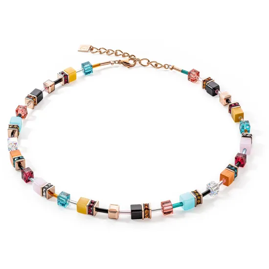 Coeur de Lion GeoCUBE Halskette Iconic multicolour expressive 2838/10-1582