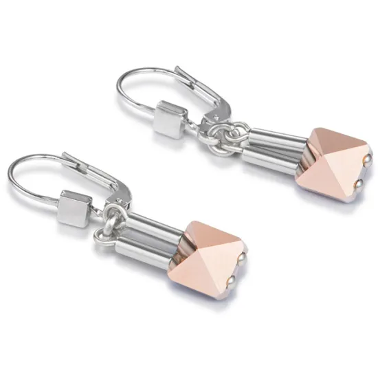 Coeur de Lion Ohrhänger Edelstahl und rosegoldfarben