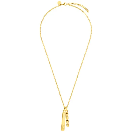 JOOP! Damenkette Edelstahl IP goldfarben 55 cm mit 2 Anhänger 2035878