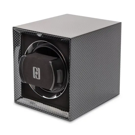 Paul Design Uhrenbeweger Watchwinder Gentlemen 1 Carbon Optik schwarz grau