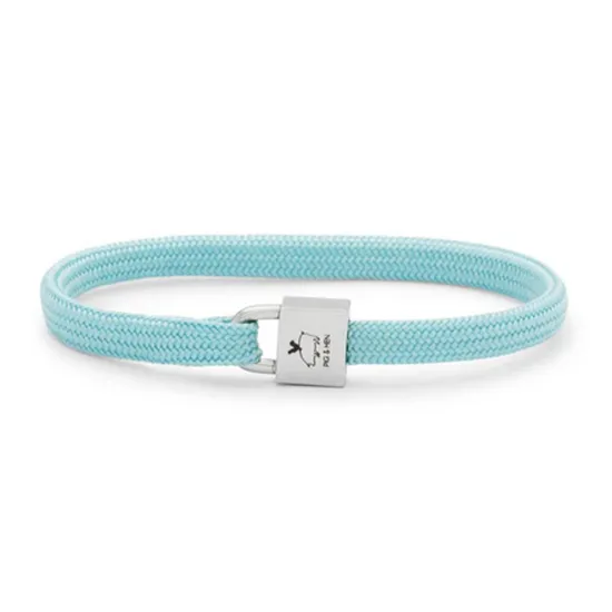 PIG & HEN Herren-Armband Billy Sky Blue Silver Größe S W11-161000-S
