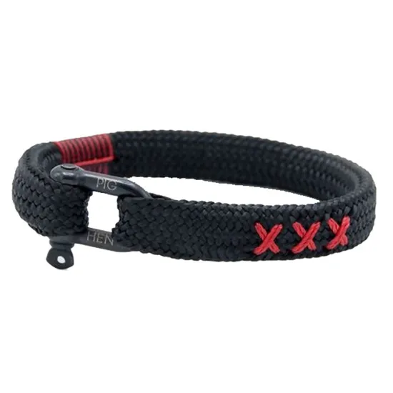 PIG & HEN Herren Armband Sharp Simon Größe XL Black black P16-90XXX-XL
