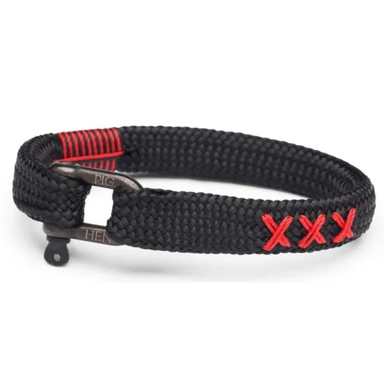 PIG & HEN Herren Armband Sharp Simon Größe XL Black black P16-90XXX-XL