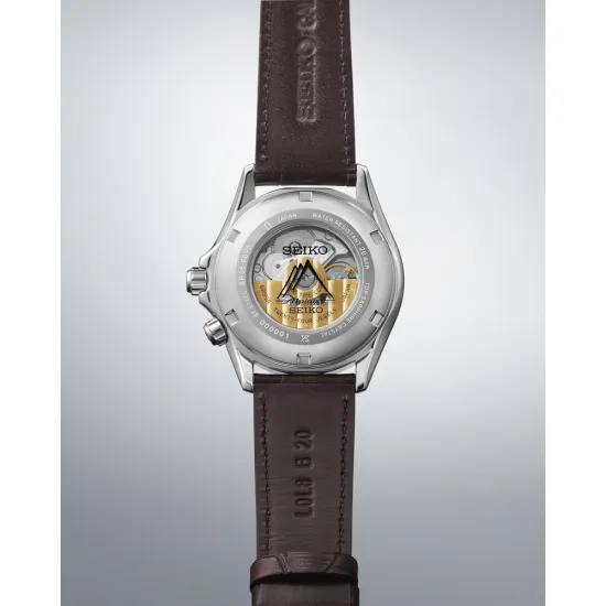 Seiko Prospex Land Alpinist Automatikuhr grün braun mit Lederband SPB507J1