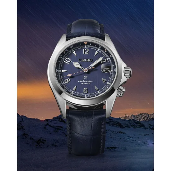Seiko Prospex Land Alpinist Limited Automatikuhr blau mit 2 Bändern SPB531J1