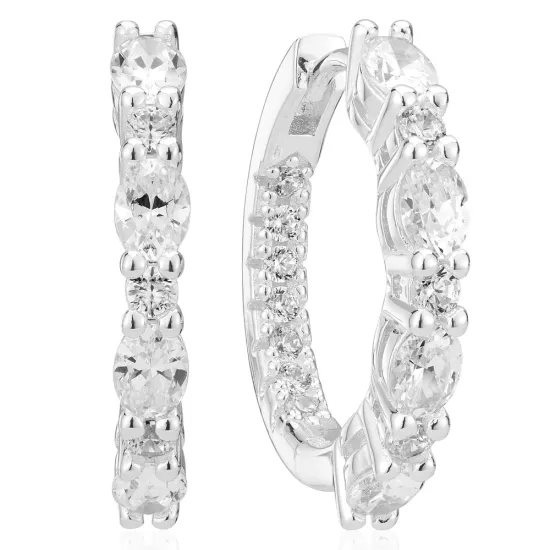 SIF JAKOBS Ohrringe Ellera Ovale Grande mit Zirkoniasteinen SJ-E2413-CZ