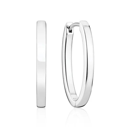 SIF JAKOBS Ohrringe Ellisse Pianura Piccolo 925er Silber SJ-E2312