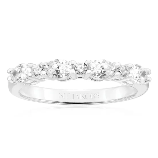 SIF JAKOBS Ring Ellera Ovale Silber 925 mit Zirkonia Gr. 56 SJ-R2416-CZ-56