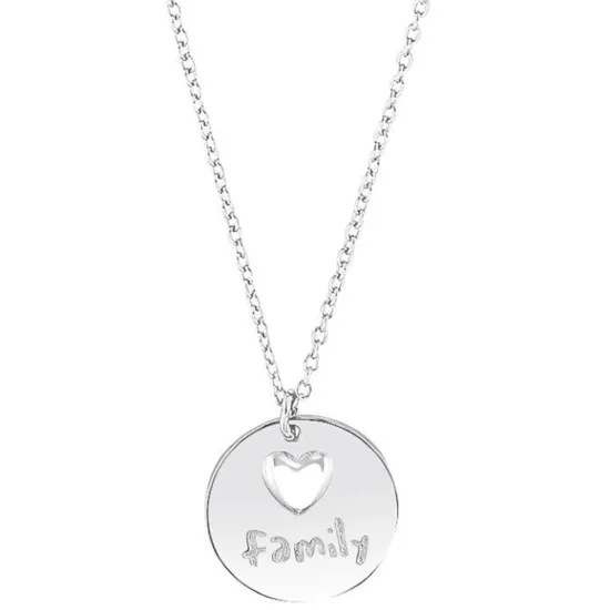 s.Oliver Halskette 925 Silber Anhänger rund Herz Family 45 cm 2034281