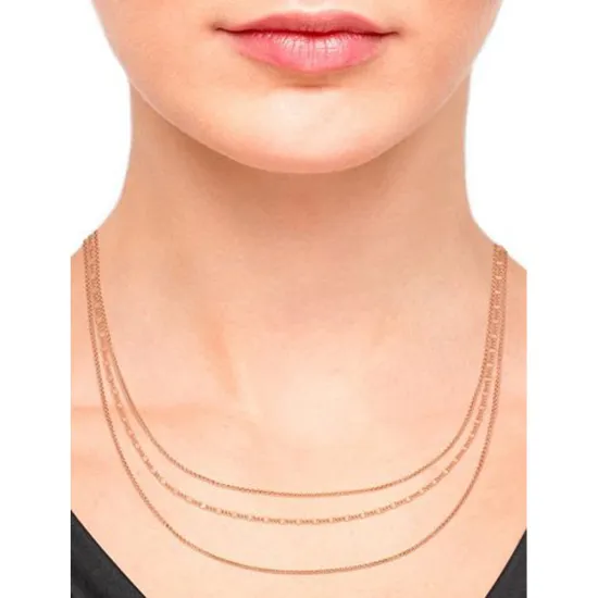 s.Oliver Halskette Fantasie 925 Silber rosegoldfarben 2032907