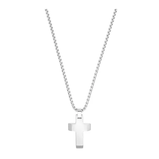 s.Oliver Herrenhalskette Edelstahl mit Kreuzanhänger 2033914