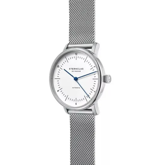 STERNGLAS Damenuhr NAOS XS Automatik Milanaiseband silberfarben S01-ND02-MI01