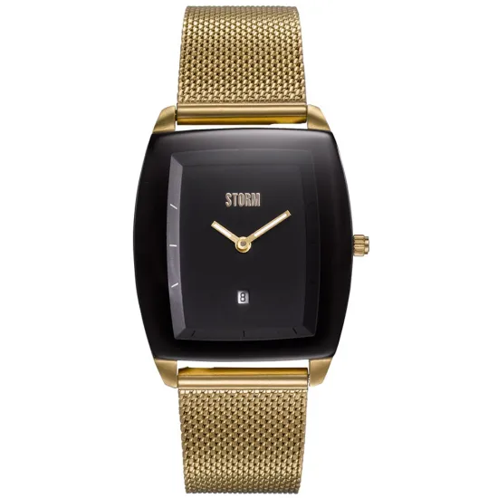 STORM Damenuhr Mini Zaire Lazer Gold Black mit Meshband 47474/GD/BK