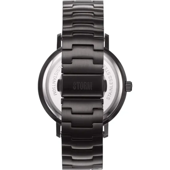 STORM Herrenuhr Remi V2 Slate Red schwarz mit Gliederband 47458/SL/R