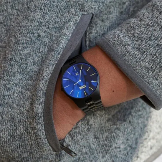 STORM Herrenuhr Slim-X XL Slate Blue IP schwarz Gliederband 47159/SL/B