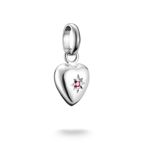 Thomas Sabo Charm Anhänger Herz mit Stern Connect Silber 925 CC1234-011-10
