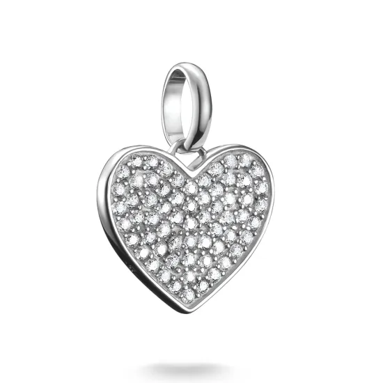 Thomas Sabo Charm Anhänger Herz mit Zirkonias Connect Silber 925 CC1277-051-14