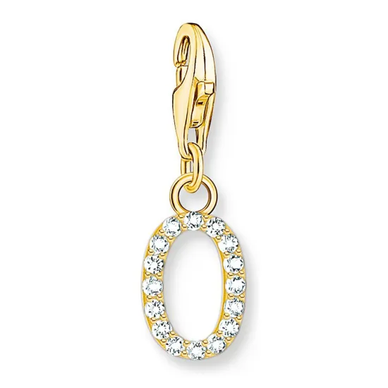 Thomas Sabo Charmista Anhänger Silber 925 vergoldet O mit Zirkonias 1978-414-14