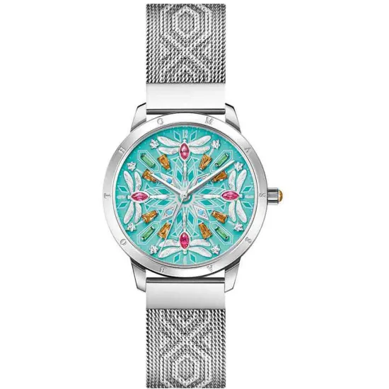 Thomas Sabo Damenuhr Kaleidoskop Libelle silberfarben türkis WA0368-201-215