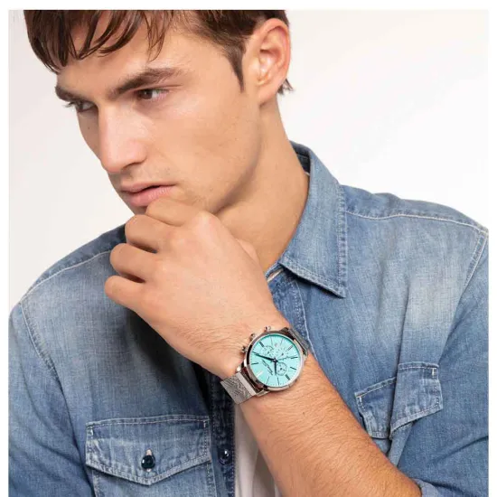 Thomas Sabo Herrenuhr Arizona Spirit türkis Chronograph WA0366-201-215