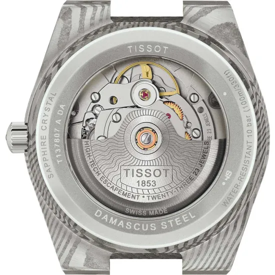 Tissot Automatikuhr PRX Powermatic 80 Damast Stahl 38 mm T137.807.96.081.00