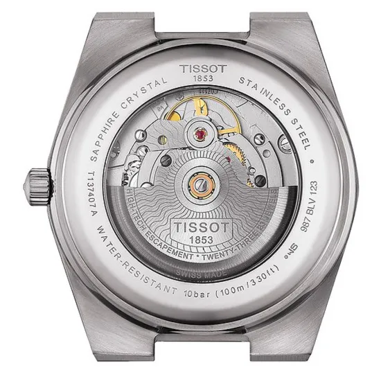 Tissot Automatikuhr PRX Powermatic 80 dunkelgrün silberfarben 35 mm T137.207.11.091.00