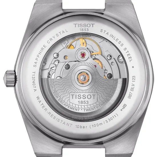 Tissot Automatikuhr PRX Powermatic 80 rosegolfarben silber 40 mm T137.407.21.031.00