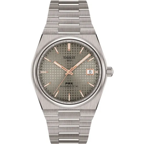 Tissot Automatikuhr PRX Titan Powermatic 80 silberfarben T137.807.44.061.00