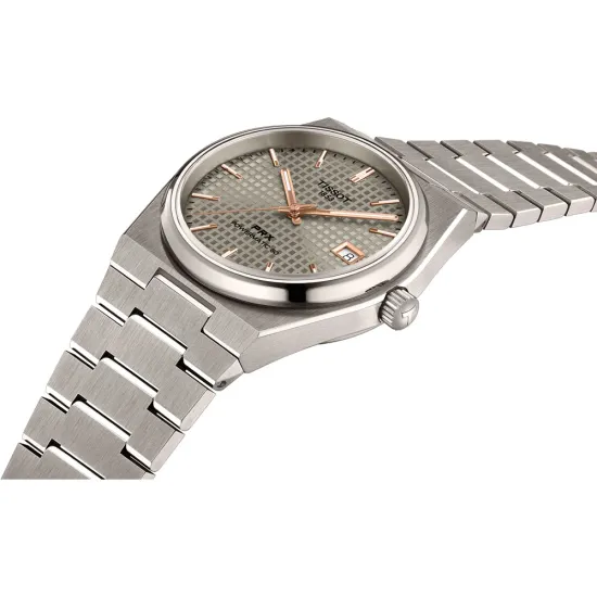 Tissot Automatikuhr PRX Titan Powermatic 80 silberfarben T137.807.44.061.00